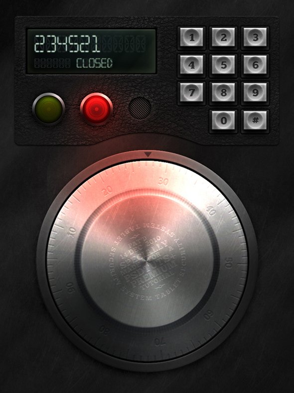 Retro Electronic Safe Lock Interface