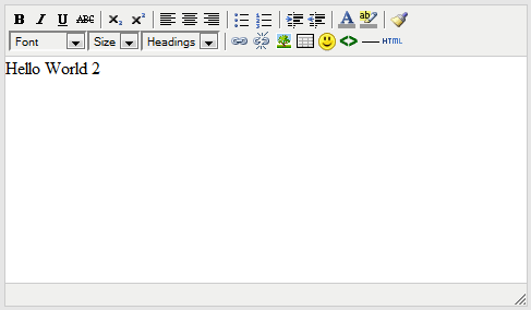 Damn Small Rich Text Editor