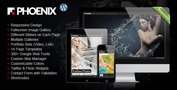 Phoenix Fullscreen Photography Theme