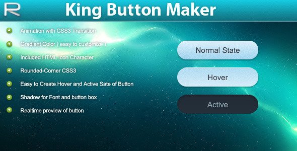 King Button Maker CSS3 - CodeCanyon Free File