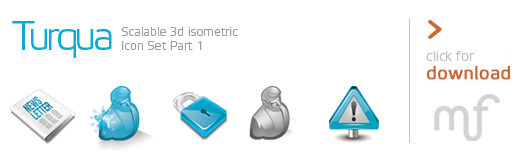 Turqua – 3D Isometric Icons