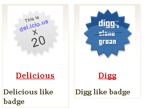 Web 2.0 Badges