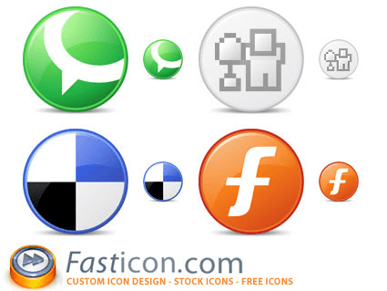 FastIcon Circle Social Bookmark Icons