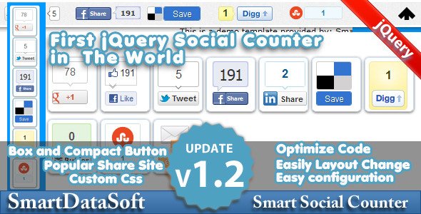 Smart Social Counter jQuery Plugin