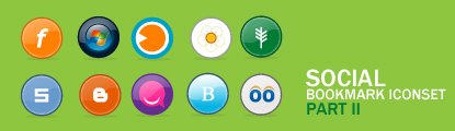 Social Bookmark Icons set II