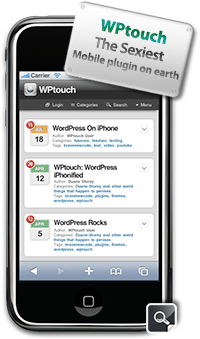 WPtouch Mobile Plugin + Theme for WordPress