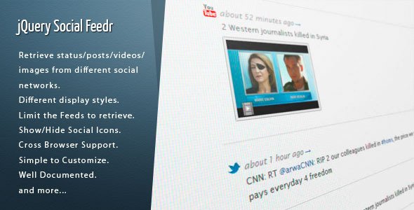 jQuery Social Feedr