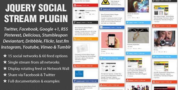 jQuery Social Stream