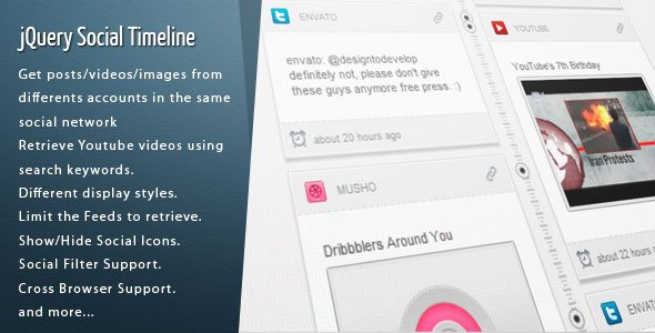 jQuery Social Timeline