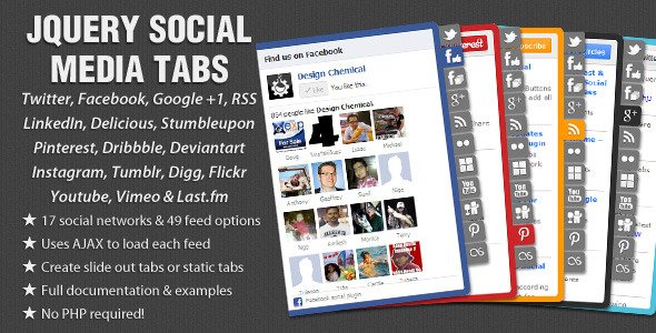 jQuery Social Media Tabs