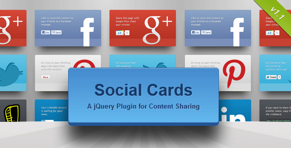  Social Cards jQuery Plugin 