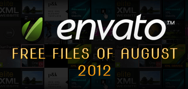 Envato Marketplace – Free Files of the August 2012