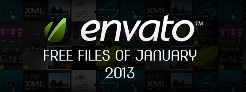 Envato Marketplace – Free Files of the January 2013 1 Envato Marketplace – Free Files of the January 2013