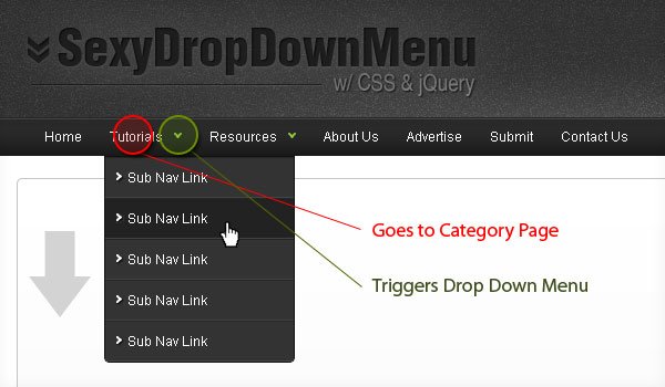 Sexy Drop Down Menu w/jQuery & CSS