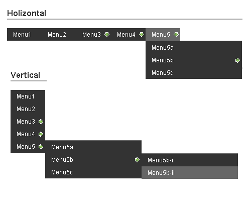 jQuery UI Potato Menu