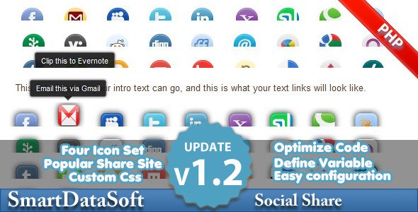 Php Smart Social Share