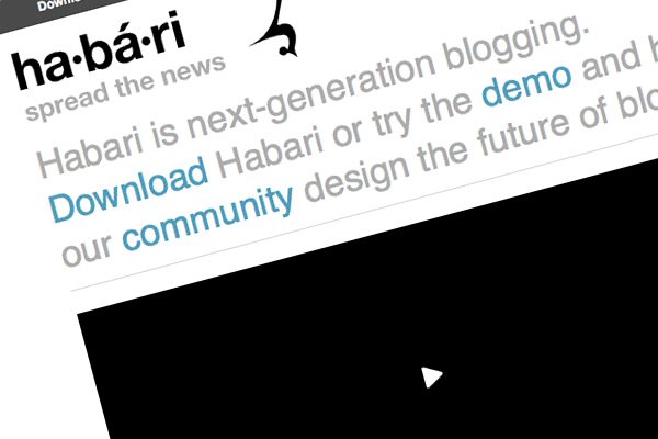 Habari is next-generation blogging