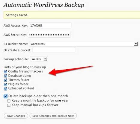 Automatic WordPress Backup