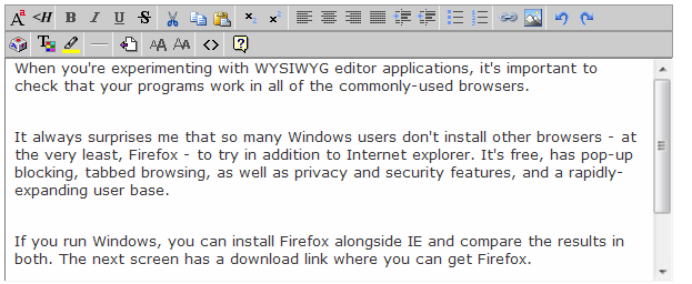 Wyzz WYSIWYG Editor