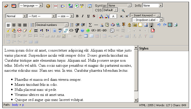 Rounding Up the Most Promising Free WYSIWYG and Markup Editor 5 Xinha - The Community-built HTML Editor