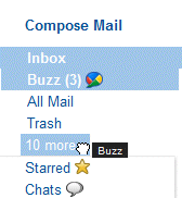 Hide Google Buzz's counter