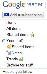 Sharing Stuff with Google Reader
