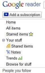 Sharing Stuff with Google Reader