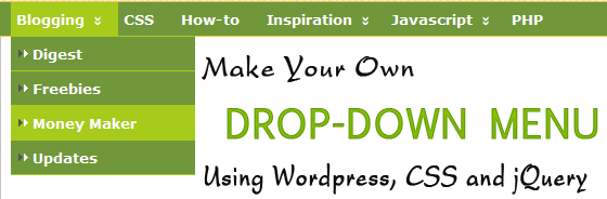 Make your own WordPress Drop-Down menu