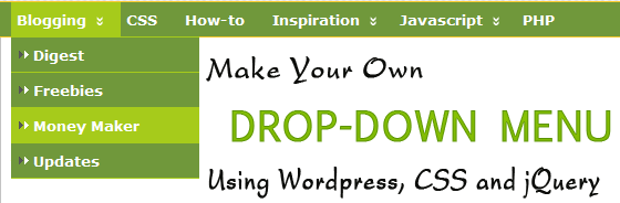 Make your own Wordpress Drop-Down menu