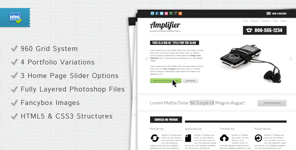 Amplifier Business & Portfolio Template