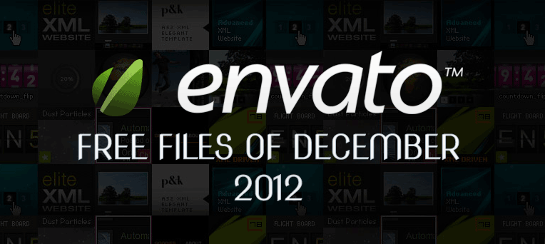 Envato Marketplace – Free Files of the December 2012