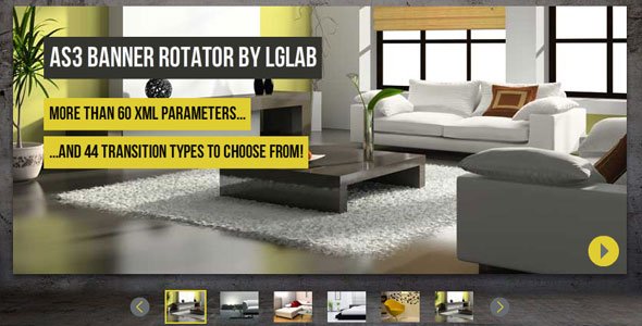 AS3 XML Banner Rotator with Thumbnails