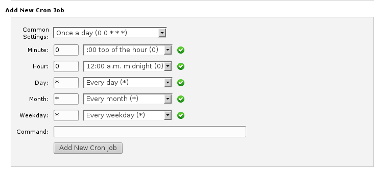 CPanel automatic backup mysql database