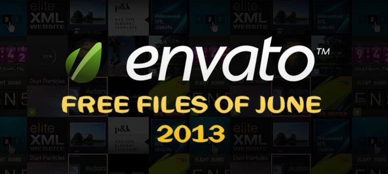 Envato Marketplace – Free Files of the June 2013