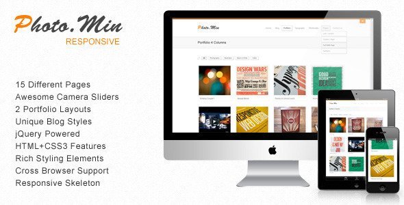 Photomin - Responsive HTML Template