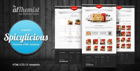 Spicylicious - HTML e-commerce theme