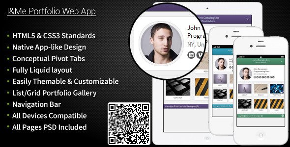 Free Premium files of ThemeForest, CodeCanyon November 2013 1 I and Me Portfolio Web App