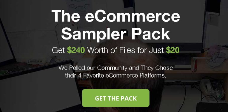 ThemeForest eCommerce Sampler Pack save 92% with just $20