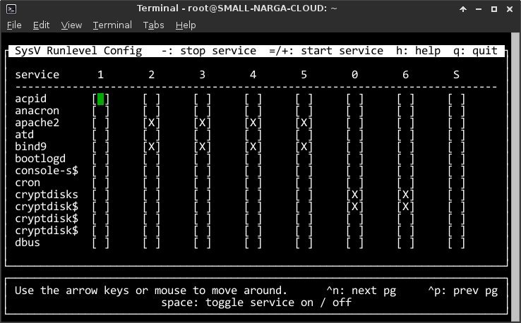 Configure Linux Startup Applications with sysv-rc-conf