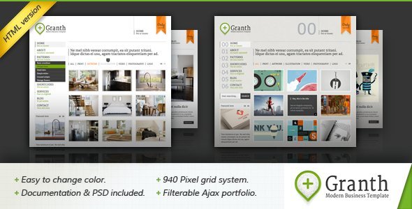 Granth - Modern Business HTML Template