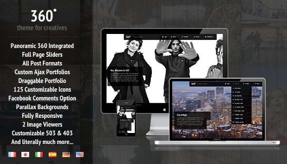 360 - Panoramic WordPress Theme