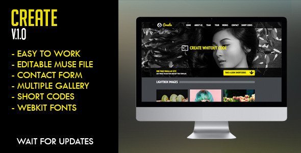 Create Muse Template