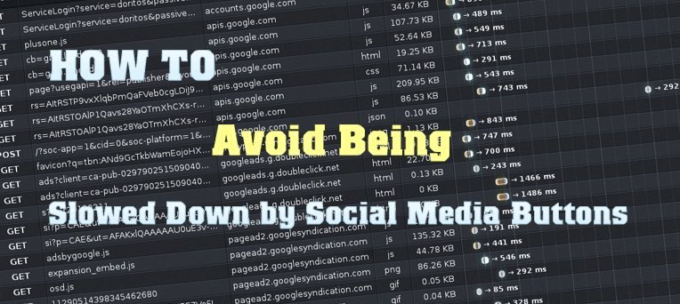 HOW TO Avoid Being Slowed Down by Social Media Buttons