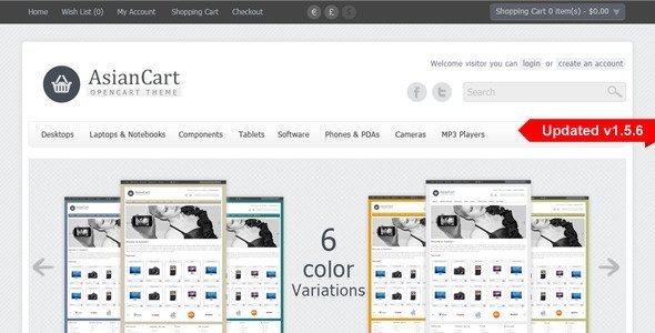 AsianCart Premium Opencart Theme