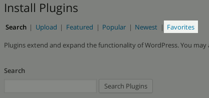 Install new plugins from favorite list