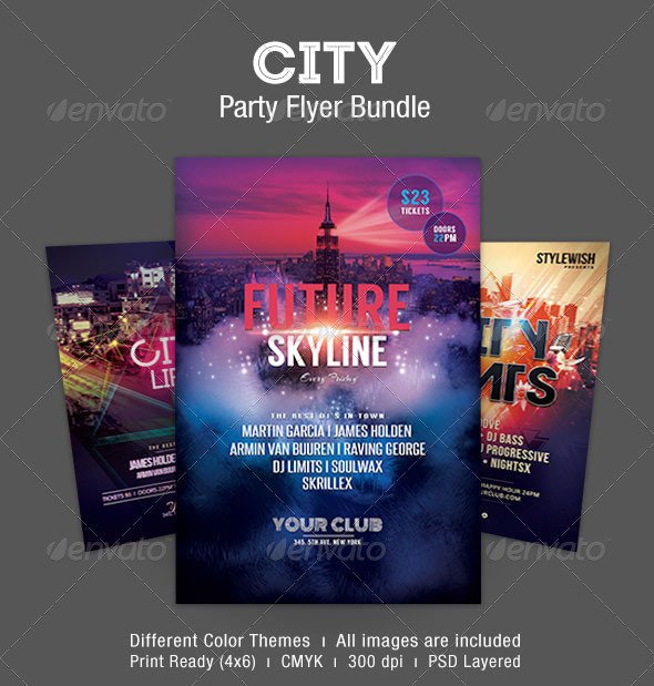 City Party Flyer Bundle