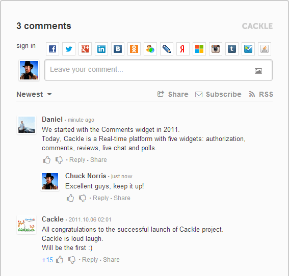 Cackle Comments