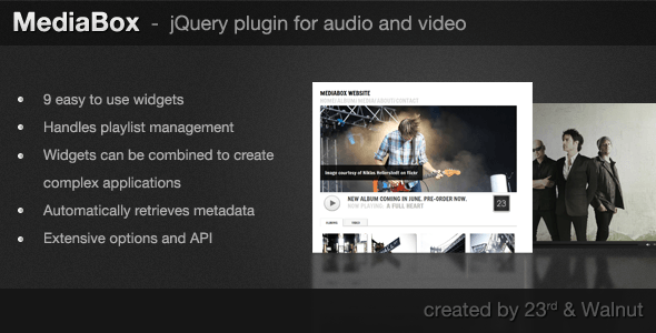 MediaBox - jQuery Plugin for Audio & Video