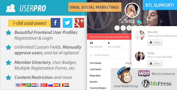 UserPro - User Profiles with Social Login