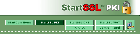 StartComSSL Login to Control Panel